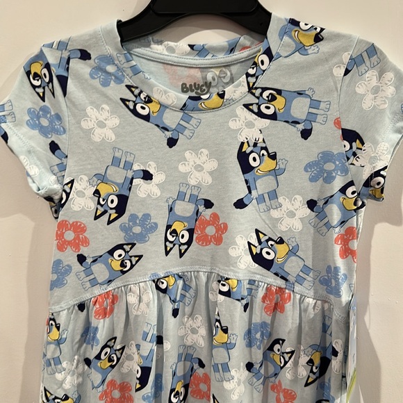 Bluey Girls Dress with Short Sleeves Size M (7-8) - Picture 4 of 10